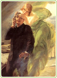 The Green Muse by Albert Maignan (1895)